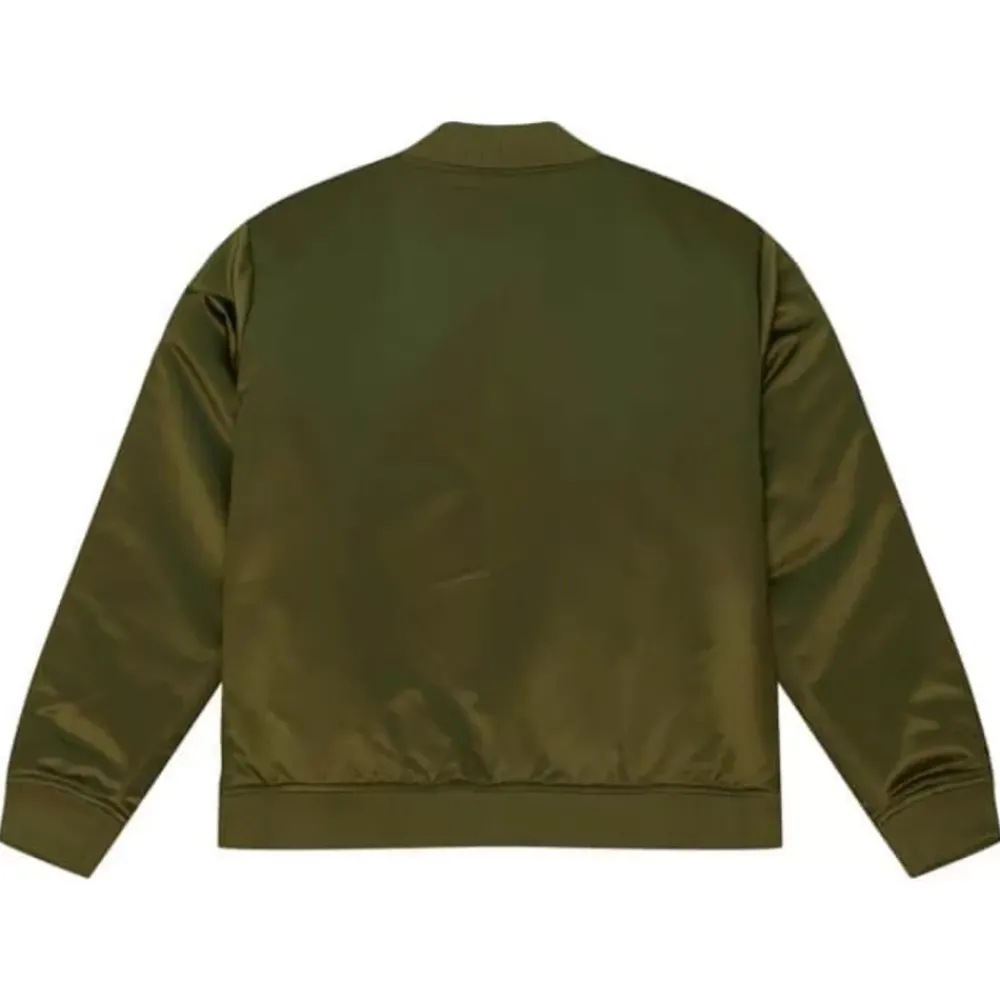 Apparel Mitchell & Ness Jackets & Outerwear-Flight Satin Bomber Jacket Toronto Raptors