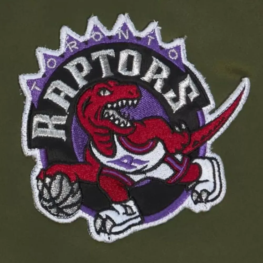 Apparel Mitchell & Ness Jackets & Outerwear-Flight Satin Bomber Jacket Toronto Raptors