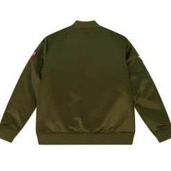 Apparel Mitchell & Ness Jackets & Outerwear-Flight Satin Bomber Jacket Dallas Mavericks