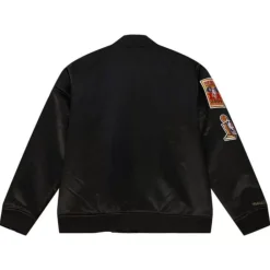 Apparel Mitchell & Ness Jackets & Outerwear-Flight Satin Bomber Jacket Los Angeles Lakers