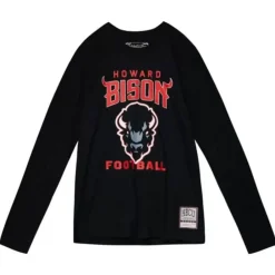 Apparel Mitchell & Ness T-Shirts & Tops-Football Longsleeve Howard University