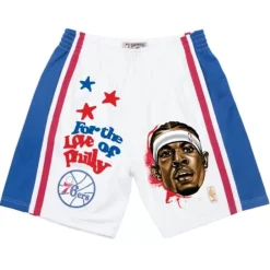 Apparel Mitchell & Ness Shorts-For The Love Shorts Philadelphia 76Ers Allen Iverson