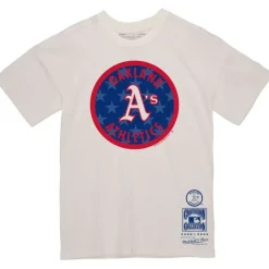 Apparel Mitchell & Ness T-Shirts & Tops-Freedom Tee Oakland Athletics