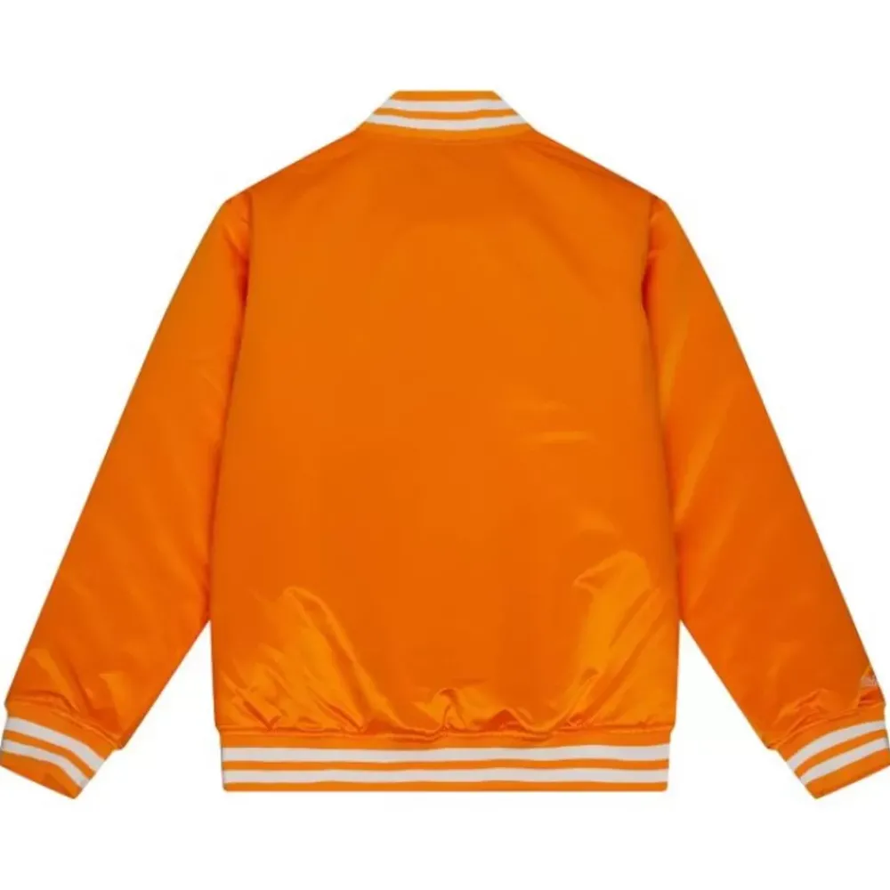 Apparel Mitchell & Ness Jackets & Outerwear-Front Logo Heavyweight Satin Jacket University Of Tennessee