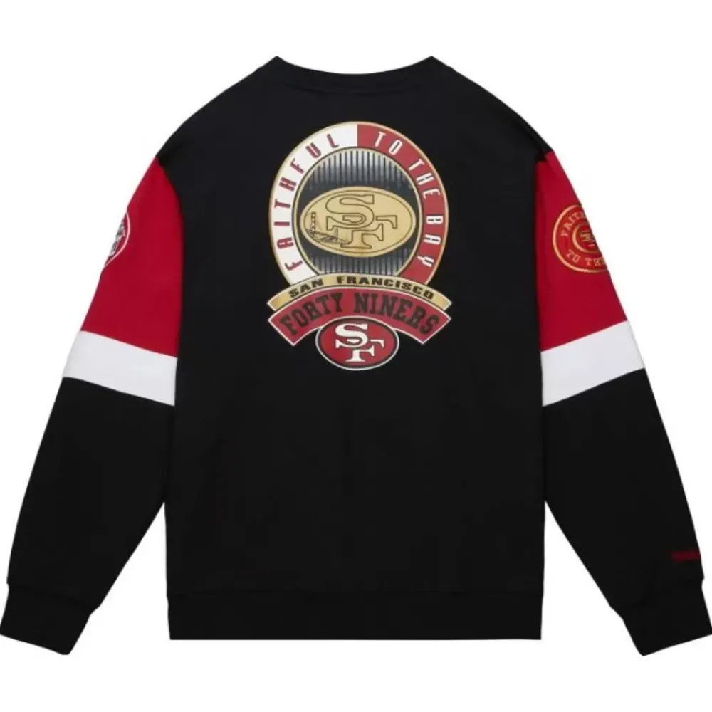 Apparel Mitchell & Ness Hoodies & Sweatshirts-Fttb All Over Crew 3.0 San Francisco 49Ers