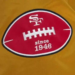 Apparel Mitchell & Ness Jackets & Outerwear-Fttb Heavywieght Satin Jacket San Francisco 49Ers