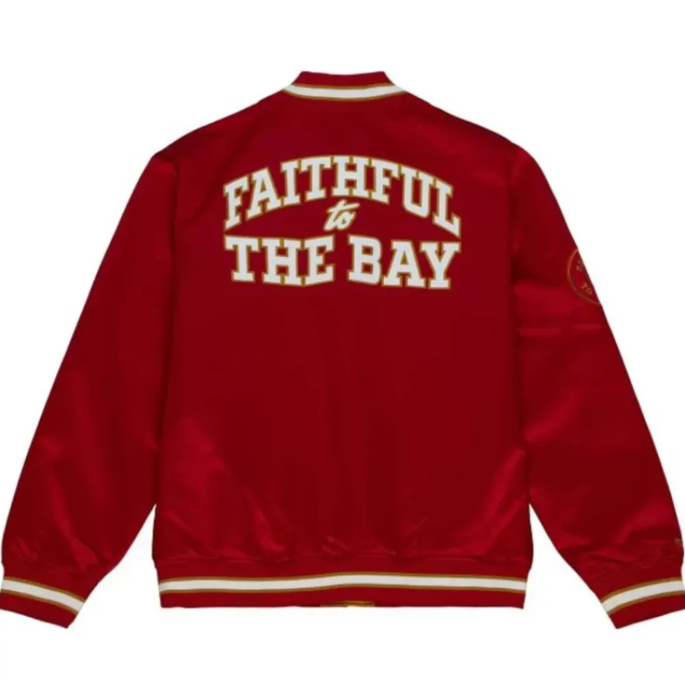 Apparel Mitchell & Ness Jackets & Outerwear-Fttb Team Og Lw Satin Jacket San Francisco 49Ers