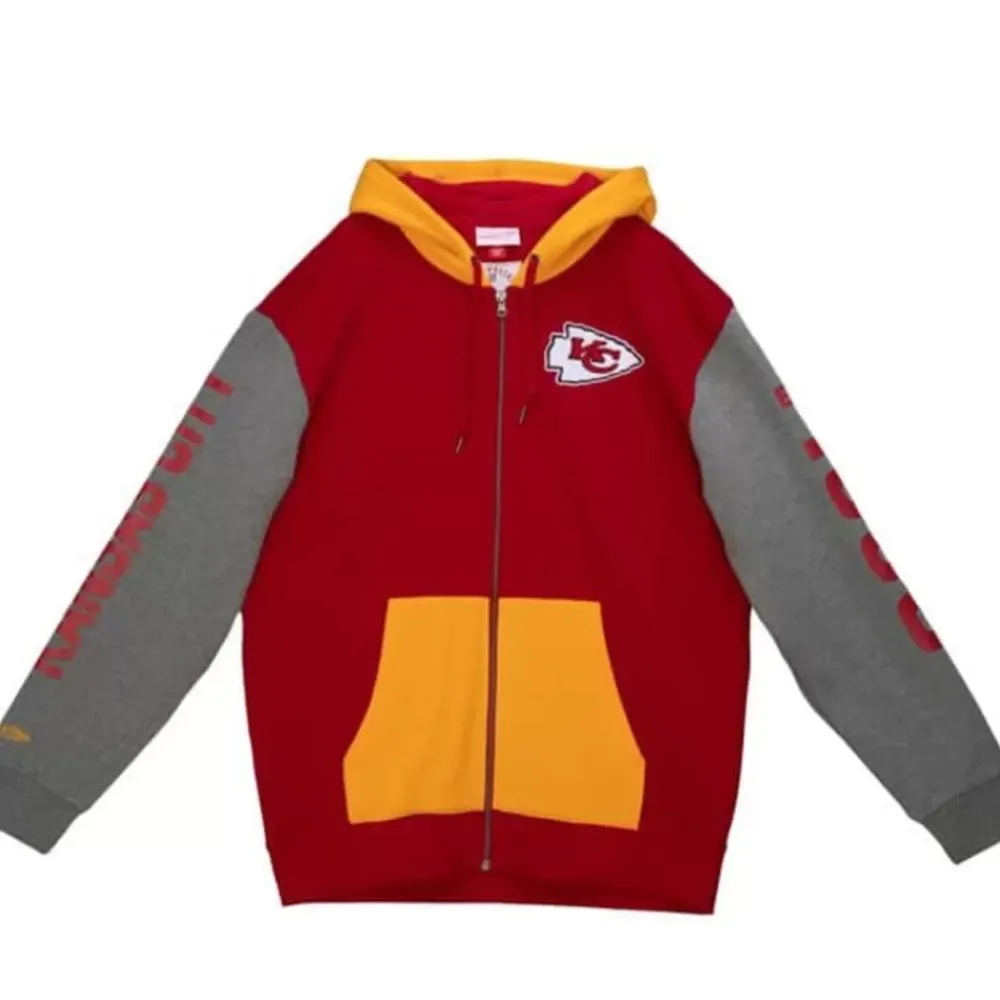 Apparel Mitchell & Ness Hoodies & Sweatshirts-Full Zip Fleece Kansas City Chiefs