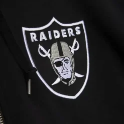 Apparel Mitchell & Ness Hoodies & Sweatshirts-Full Zip Fleece Oakland Raiders