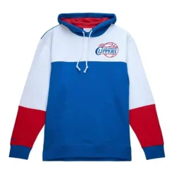 Apparel Mitchell & Ness Hoodies & Sweatshirts-Fusion Fleece 2.0 Los Angeles Clippers