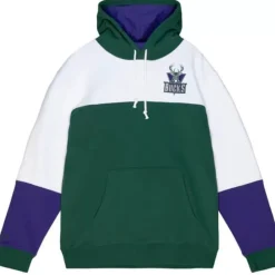 Apparel Mitchell & Ness Hoodies & Sweatshirts-Fusion Fleece 2.0 Milwaukee Bucks