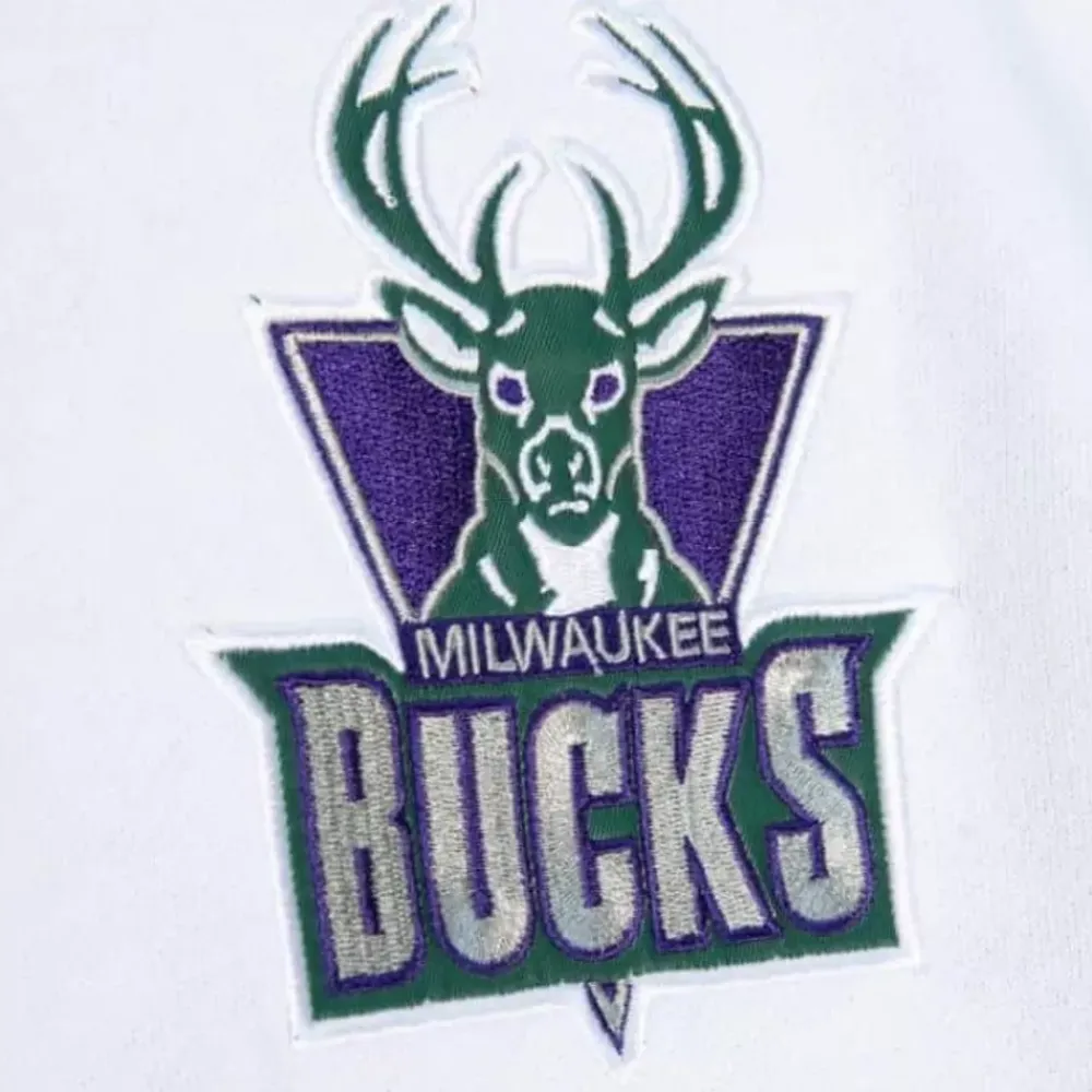 Apparel Mitchell & Ness Hoodies & Sweatshirts-Fusion Fleece 2.0 Milwaukee Bucks