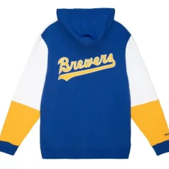 Apparel Mitchell & Ness Hoodies & Sweatshirts-Fusion Fleece 2.0 Milwaukee Brewers