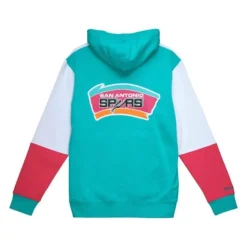 Apparel Mitchell & Ness Hoodies & Sweatshirts-Fusion Fleece 2.0 San Antonio Spurs