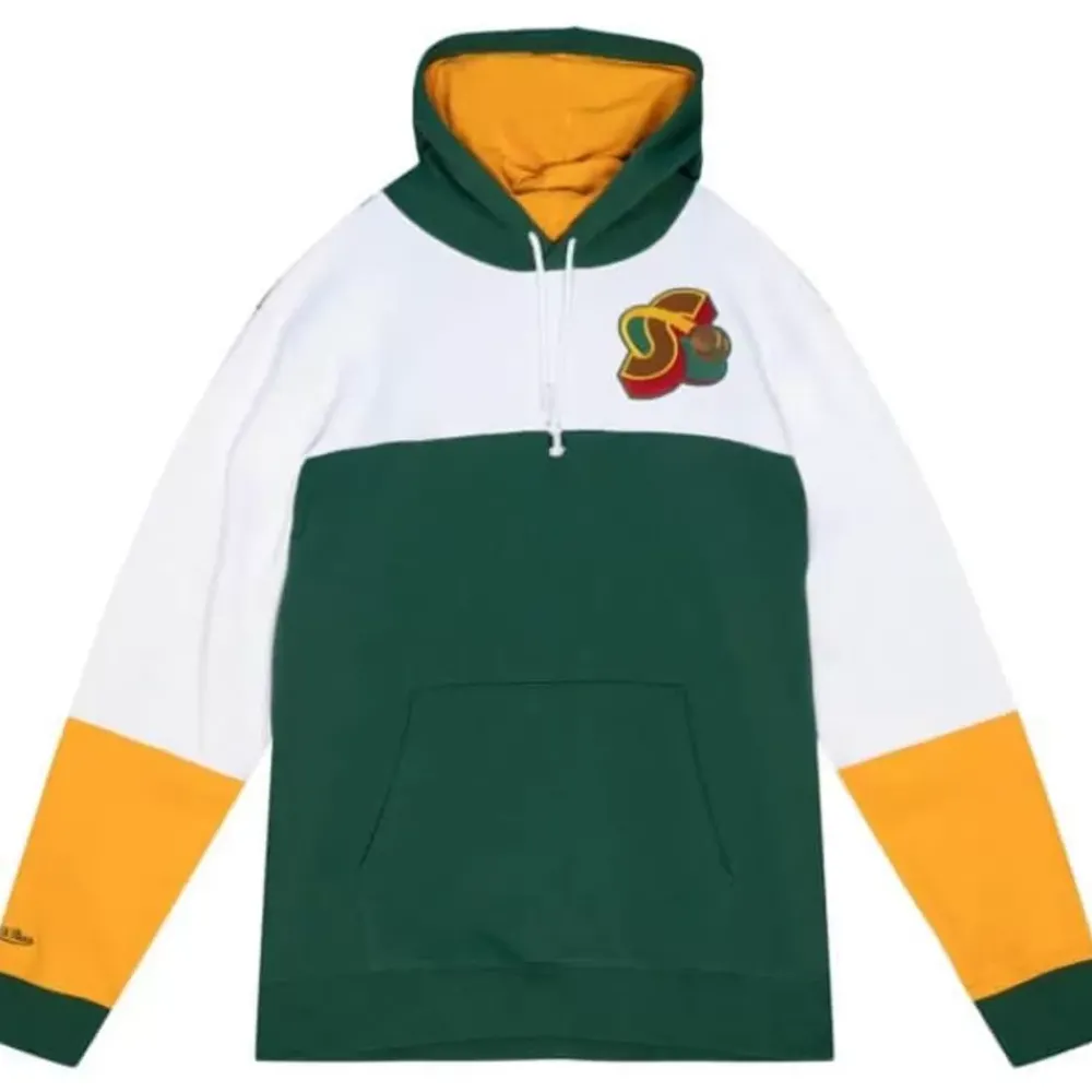 Apparel Mitchell & Ness Hoodies & Sweatshirts-Fusion Fleece 2.0 Seattle Supersonics