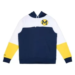 Apparel Mitchell & Ness Hoodies & Sweatshirts-Fusion Fleece 2.0 University Of Michigan