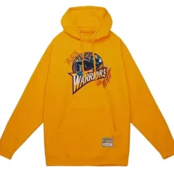 Apparel Mitchell & Ness Hoodies & Sweatshirts-Game Day Pattern Pullover Hoodie Golden State Warriors