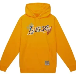 Apparel Mitchell & Ness Hoodies & Sweatshirts-Game Day Pattern Pullover Hoodie Los Angeles Lakers