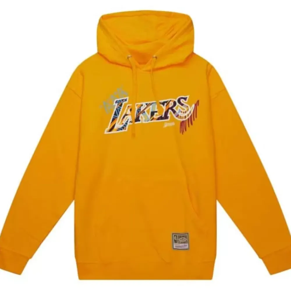 Apparel Mitchell & Ness Hoodies & Sweatshirts-Game Day Pattern Pullover Hoodie Los Angeles Lakers