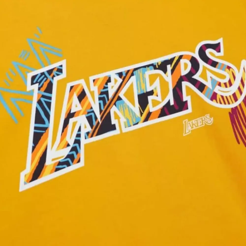 Apparel Mitchell & Ness Hoodies & Sweatshirts-Game Day Pattern Pullover Hoodie Los Angeles Lakers