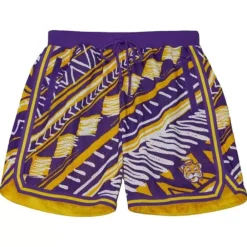 Apparel Mitchell & Ness Shorts-Game Day Pattern Short Louisiana State University