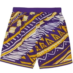 Apparel Mitchell & Ness Shorts-Game Day Pattern Short Louisiana State University
