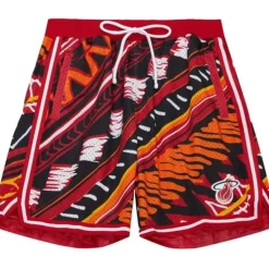 Apparel Mitchell & Ness Shorts-Game Day Pattern Short Miami Heat