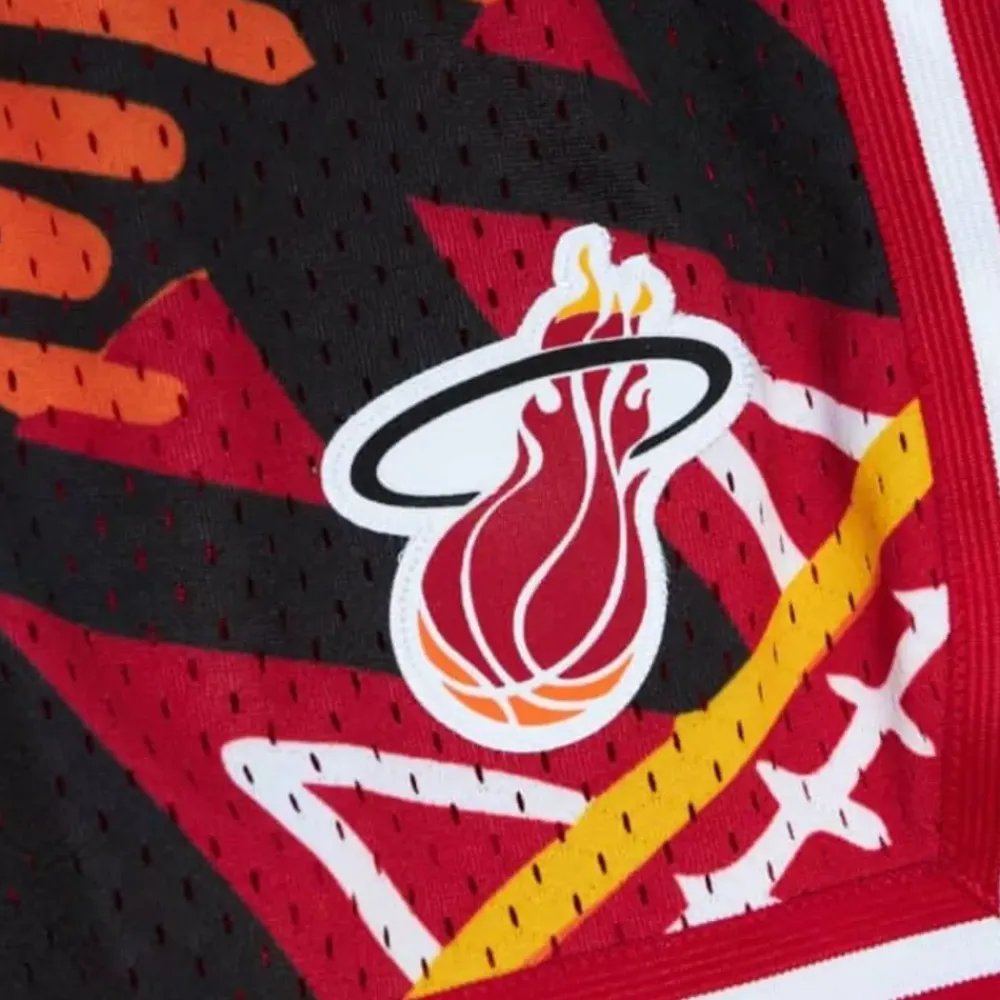 Apparel Mitchell & Ness Shorts-Game Day Pattern Short Miami Heat