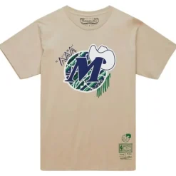 Apparel Mitchell & Ness T-Shirts & Tops-Game Day Pattern Tee Dallas Mavericks