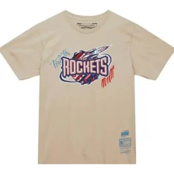 Apparel Mitchell & Ness T-Shirts & Tops-Game Day Pattern Tee Houston Rockets