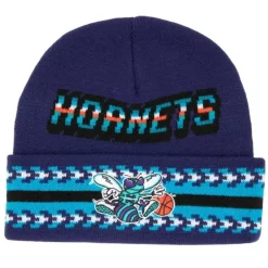 Headwear Mitchell & Ness -Game On Knit Hwc Charlotte Hornets