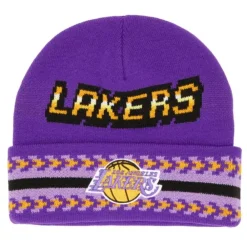 Headwear Mitchell & Ness -Game On Knit Hwc Los Angeles Lakers