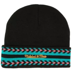 Headwear Mitchell & Ness -Game On Knit Hwc San Antonio Spurs