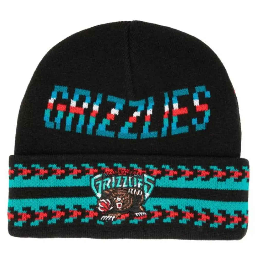 Headwear Mitchell & Ness -Game On Knit Hwc Vancouver Grizzlies
