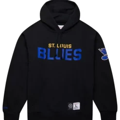 Apparel Mitchell & Ness Hoodies & Sweatshirts-Game Time Fleece Hoodie Current Logo St. Louis Blues