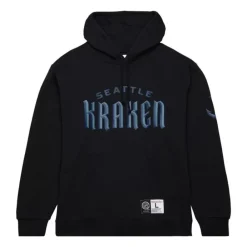 Apparel Mitchell & Ness Hoodies & Sweatshirts-Game Time Fleece Hoodie Current Logo Seattle Kraken