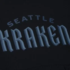 Apparel Mitchell & Ness Hoodies & Sweatshirts-Game Time Fleece Hoodie Current Logo Seattle Kraken