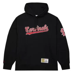 Apparel Mitchell & Ness Hoodies & Sweatshirts-Game Time Fleece Hoodie Vintage Logo St. Louis Cardinals