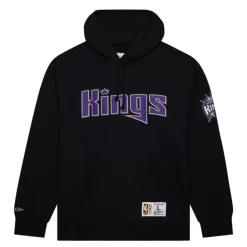 Apparel Mitchell & Ness Hoodies & Sweatshirts-Game Time Fleece Hoodie Vintage Logo Sacramento Kings