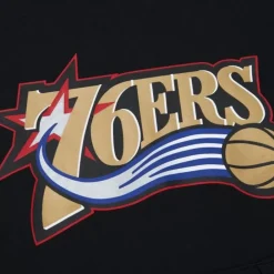 Apparel Mitchell & Ness Hoodies & Sweatshirts-Game Time Fleece Hoodie Vintage Logo Philadelphia 76Ers