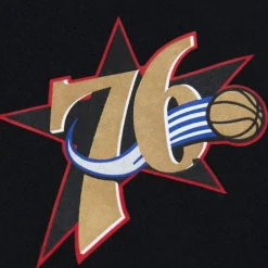 Apparel Mitchell & Ness Hoodies & Sweatshirts-Game Time Fleece Hoodie Vintage Logo Philadelphia 76Ers