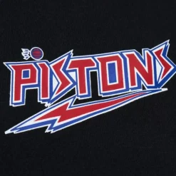 Apparel Mitchell & Ness Hoodies & Sweatshirts-Game Time Fleece Hoodie Vintage Logo Detroit Pistons