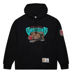 Apparel Mitchell & Ness Hoodies & Sweatshirts-Game Time Fleece Hoodie Vintage Logo Memphis Grizzlies