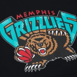 Apparel Mitchell & Ness Hoodies & Sweatshirts-Game Time Fleece Hoodie Vintage Logo Memphis Grizzlies