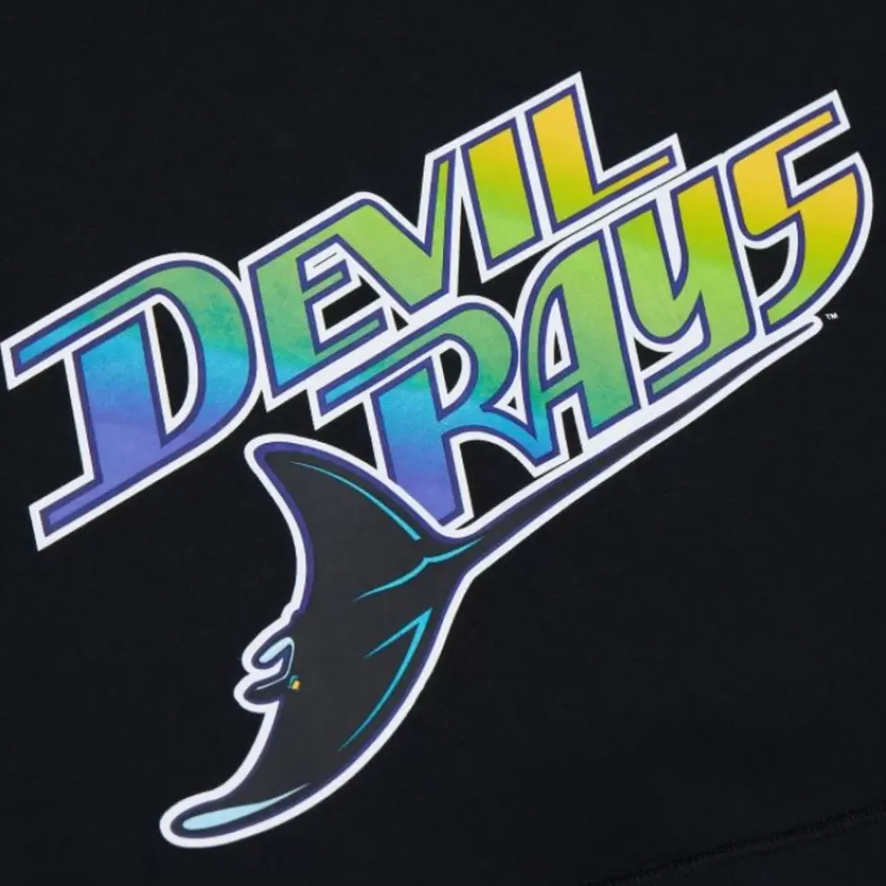 Apparel Mitchell & Ness Hoodies & Sweatshirts-Game Time Fleece Hoodie Vintage Logo Tampa Bay Rays