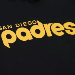 Apparel Mitchell & Ness Hoodies & Sweatshirts-Game Time Fleece Hoodie Vintage Logo San Diego Padres