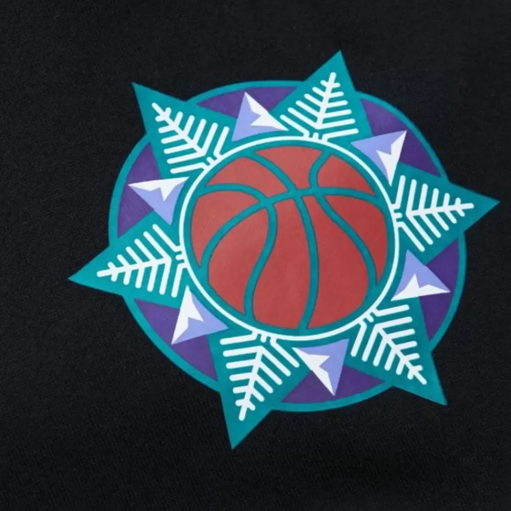 Apparel Mitchell & Ness Hoodies & Sweatshirts-Game Time Fleece Hoodie Vintage Logo Utah Jazz