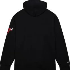 Apparel Mitchell & Ness Hoodies & Sweatshirts-Game Time Fleece Hoodie Vintage Logo Chicago Bulls