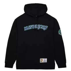 Apparel Mitchell & Ness Hoodies & Sweatshirts-Game Time Fleece Hoodie Vintage Logo Dallas Mavericks