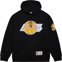 Apparel Mitchell & Ness Hoodies & Sweatshirts-Game Time Fleece Hoodie Vintage Logo Los Angeles Lakers